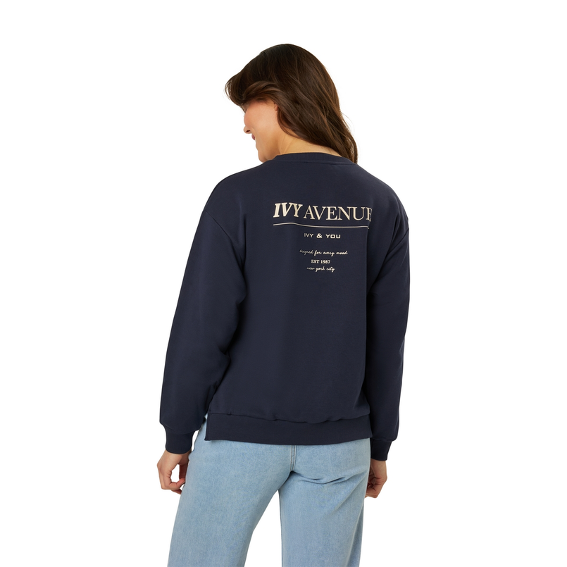 Ivy & You Dames Trui 24177sweativybackpri Navy