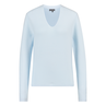 Ivy & You Dames Trui Aps-113v-halskraag Bleu