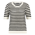 Ivy & You Dames Trui Aps-121r-halsstreep Zwart