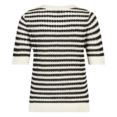 Ivy & You Dames Trui Aps-121r-halsstreep Zwart