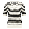 Ivy & You Dames Trui Aps-121r-halsstreep Zwart