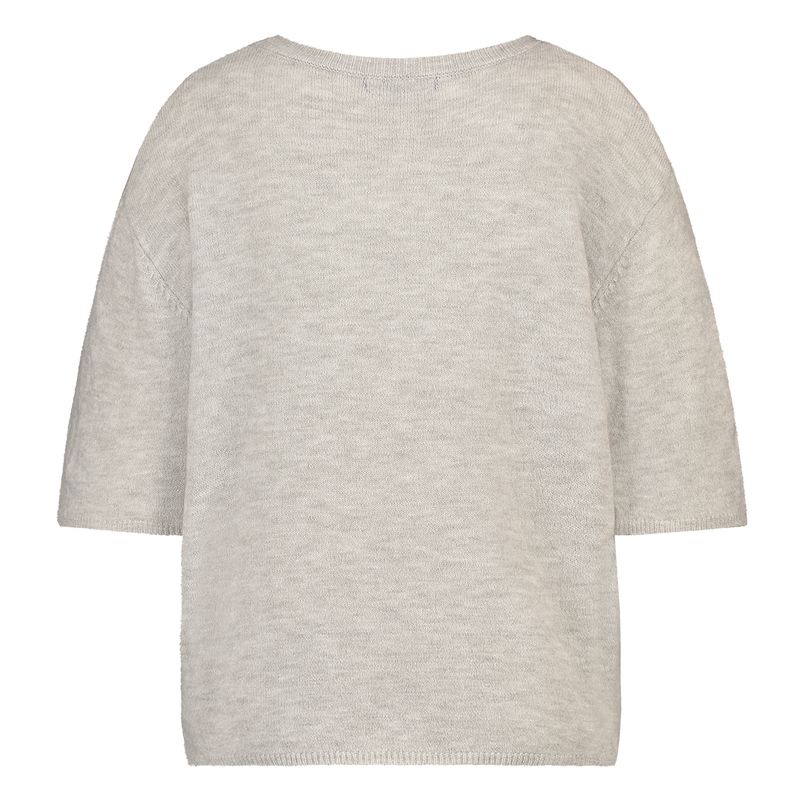 Ivy & You Dames Trui Strs-10pullv-hals Grijs mele