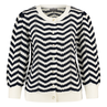 Ivy & You Dames Vest Aps-111vestjezig-zag Blauw dessin