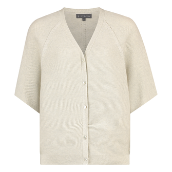 Ivy & You Dames Vest Aps-117vestv-hals Wit