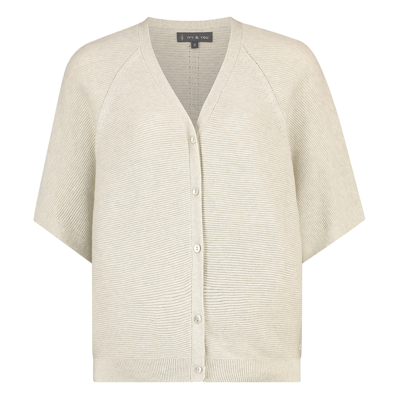 Ivy & You Dames Vest Aps-117vestv-hals Wit