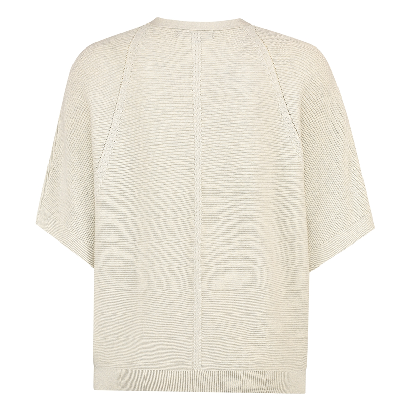 Ivy & You Dames Vest Aps-117vestv-hals Wit