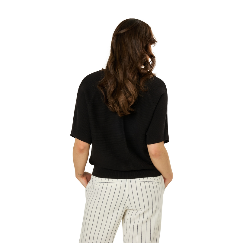 Ivy & You Dames Vest Aps-117vestv-hals Zwart