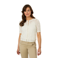 Ivy & You Dames Vest Aps-119 OFF-WHITE