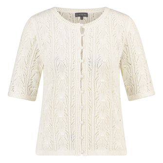 Ivy & You Dames Vest Aps-119 OFF-WHITE