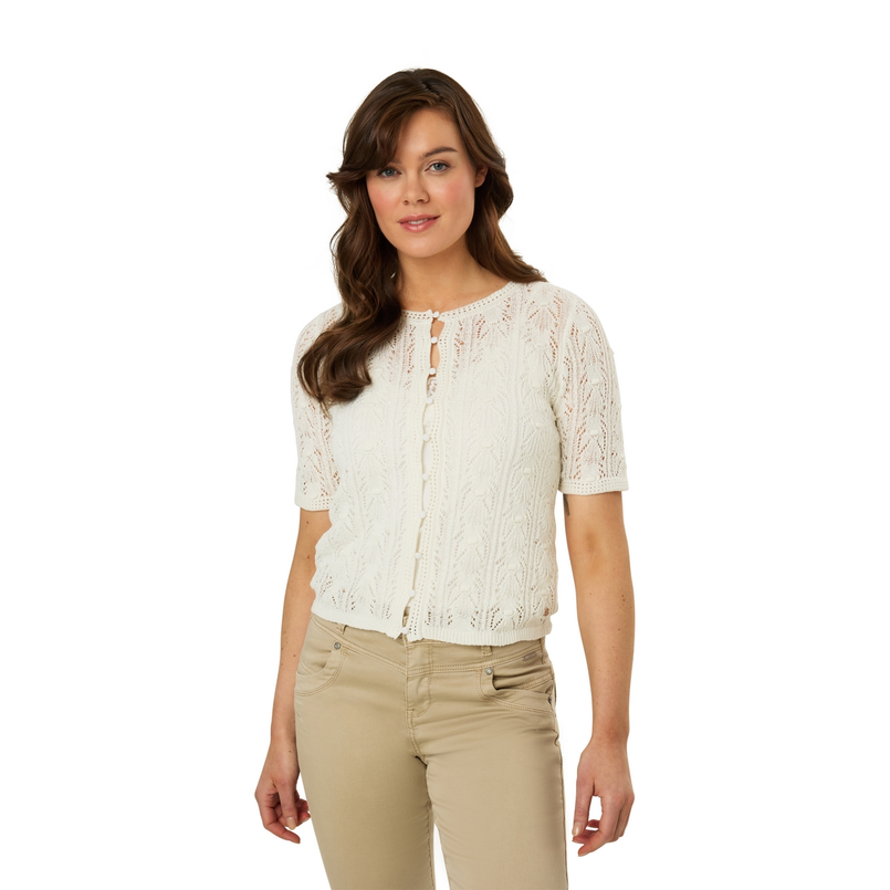 Ivy & You Dames Vest Aps-119 OFF-WHITE