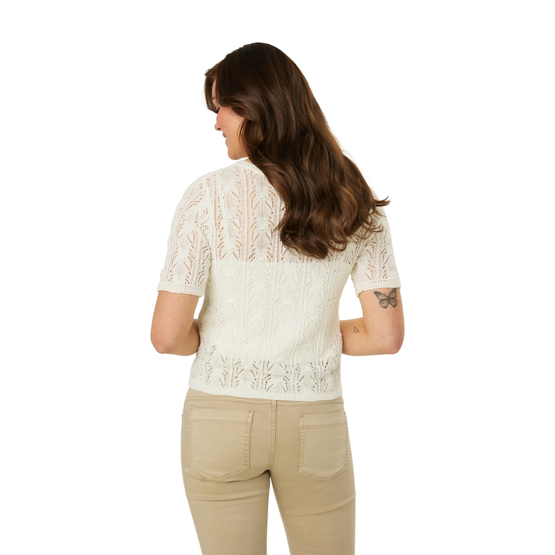 Ivy & You Dames Vest Aps-119 OFF-WHITE