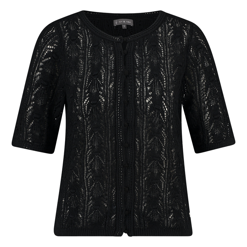 Ivy & You Dames Vest Aps-119 Zwart