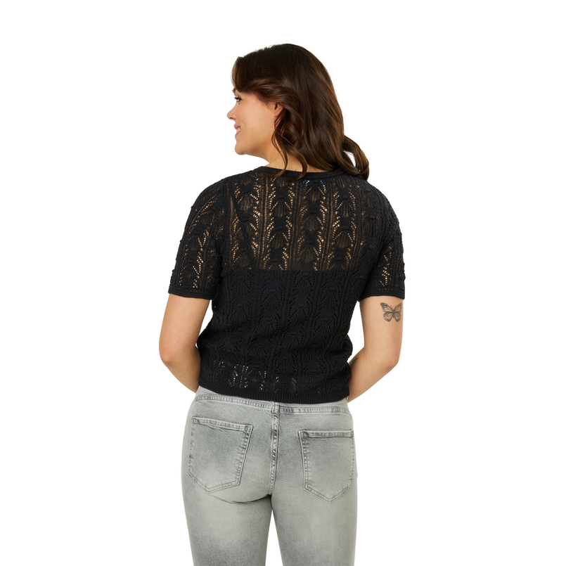 Ivy & You Dames Vest Aps-119 Zwart