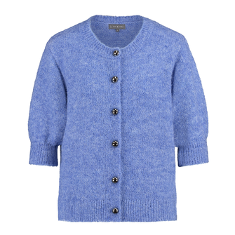 Ivy & You Dames Vest Aps-124kmvestjehairy Midden blauw