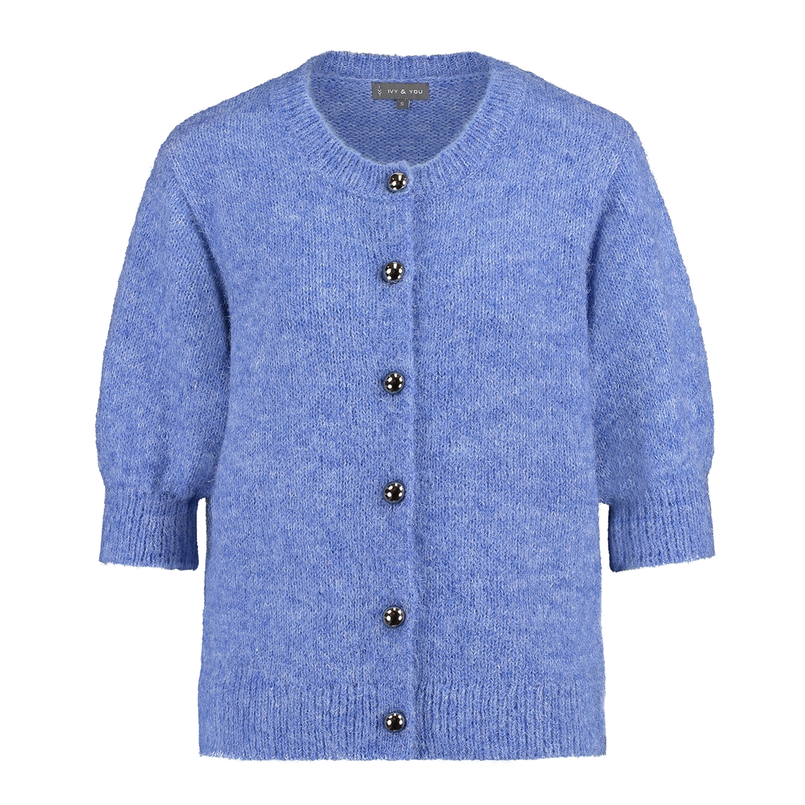 Ivy & You Dames Vest Aps-124kmvestjehairy Midden blauw