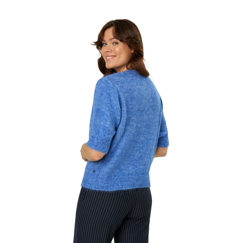 Ivy & You Dames Vest Aps-124kmvestjehairy Midden blauw