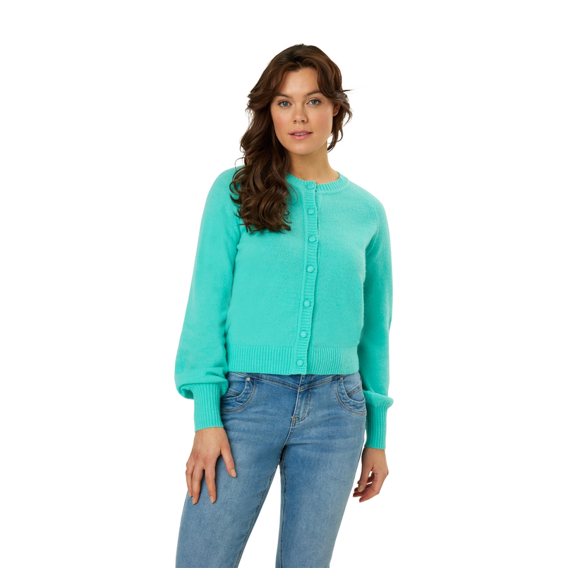 Ivy & You Dames Vest Strw-01vestjer-hals Aqua