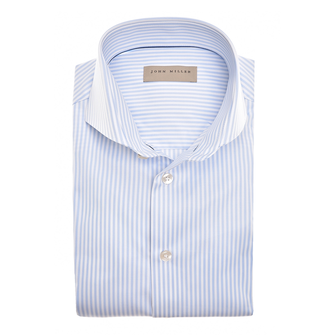 John Miller Heren Overhemd 5141976 Bleu