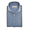 John Miller Heren Overhemd 5142035 Blauw mele