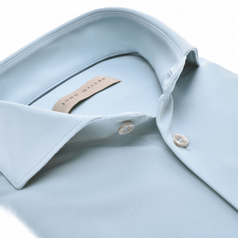 John Miller Heren Overhemd 5142035 Bleu