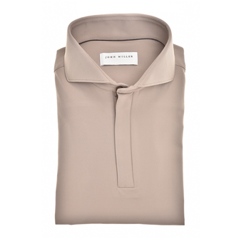 John Miller Heren Overhemd JM24049 SFZP5 Bruin dessin