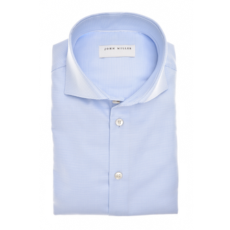 John Miller Heren Overhemd JM25426 TFN5 Bleu