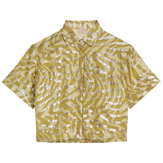 Josh V Dames Blouse Ziya Groen dessin
