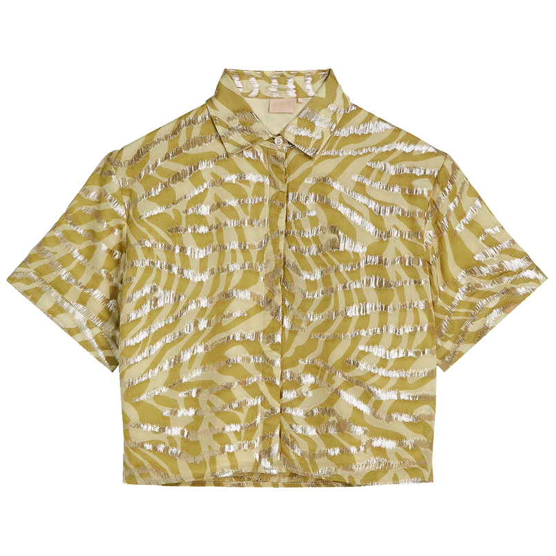 Josh V Dames Blouse Ziya Groen dessin