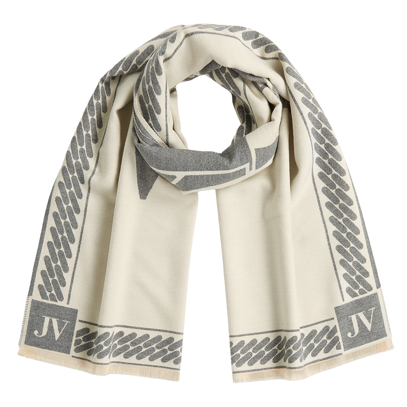 Josh V Dames Shawl JV-2508-1807 LANA Grijs dessin