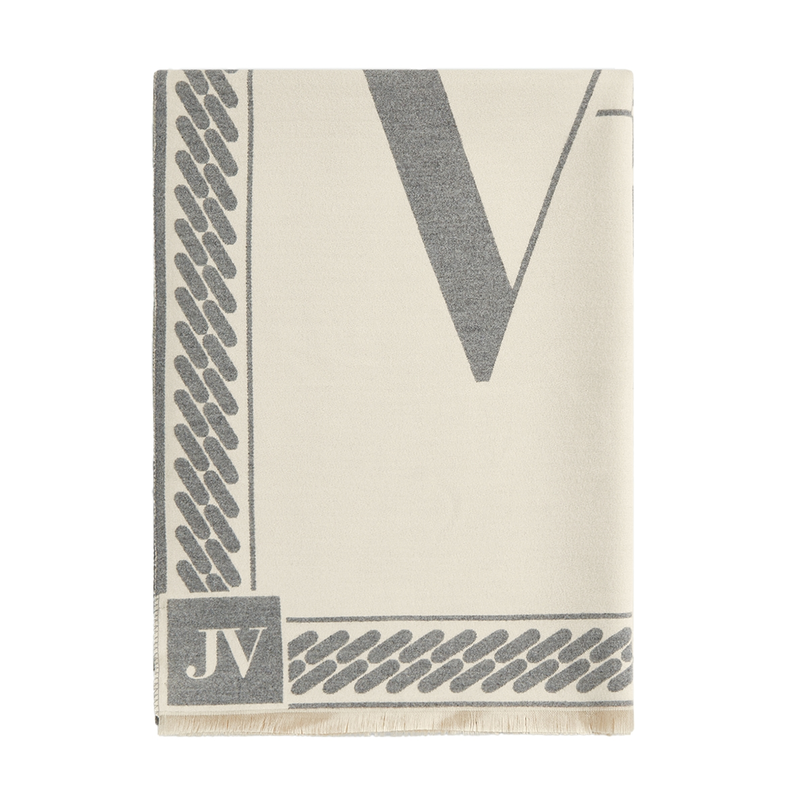 Josh V Dames Shawl JV-2508-1807 LANA Grijs dessin