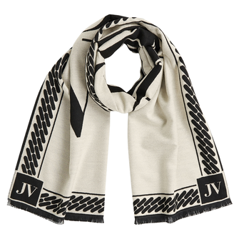 Josh V Dames Shawl JV-2508-1807 LANA Zwart dessin