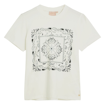 Josh V Dames Top Doria Bandana OFF-WHITE