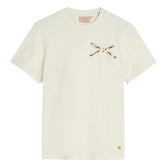 Josh V Dames Top Dorie Bow OFF-WHITE