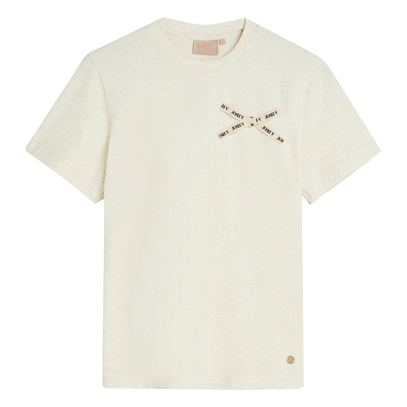 Josh V Dames Top Dorie Bow OFF-WHITE