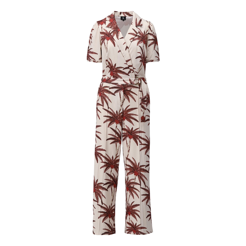 K-Design Dames Jumpsuit A310 Rood dessin