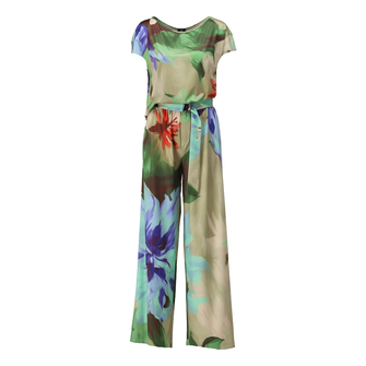 K-Design Dames Jumpsuit A323 Blauw dessin