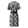 K-Design Dames Jurk A103 Blauw dessin
