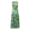 K-Design Dames Jurk A314 Groen dessin