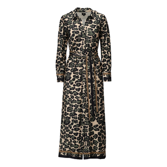 K-Design Dames Jurk B112 Groen dessin