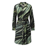 K-Design Dames Jurk B131 Groen dessin