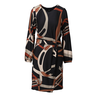K-Design Dames Jurk B339 Zwart dessin