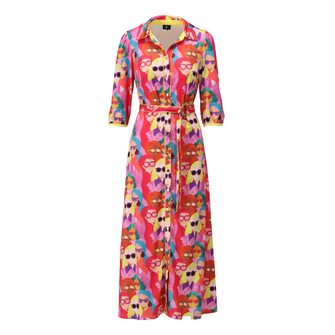 K-Design Dames Maxi-jurk A313 Diverse kleuren