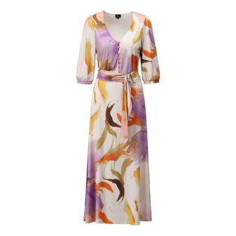 K-Design Dames Maxi-jurk A324 Oranje