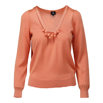 K-Design Dames Trui A822 Oranje