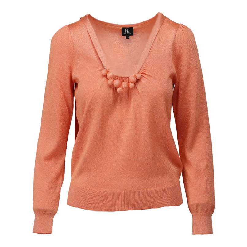 K-Design Dames Trui A822 Oranje