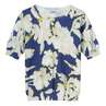 Kyra Dames Blouse Flower Gwen Blauw dessin