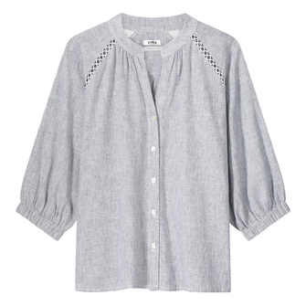 Kyra Dames Blouse Inessa Blauw dessin