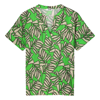Kyra Dames Blouse Solana - S25 Groen dessin