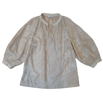 Kyra Dames Blouse Ylse - S25 Bruin dessin