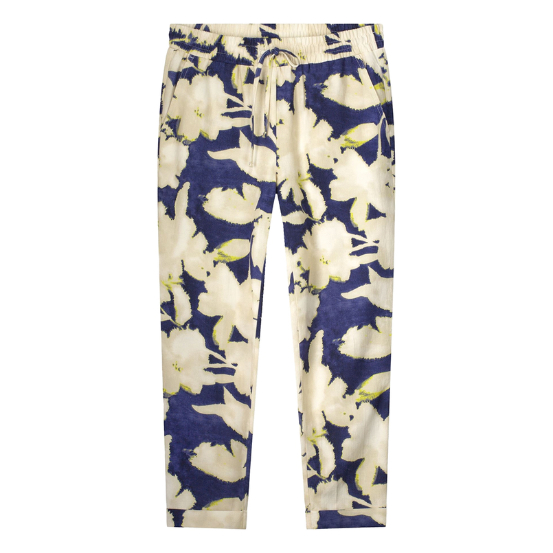Kyra Dames Broek Keetie Blauw dessin